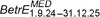 BetrE hochgestellt MED tiefgestellt 1.9.24 bis 31.12.25