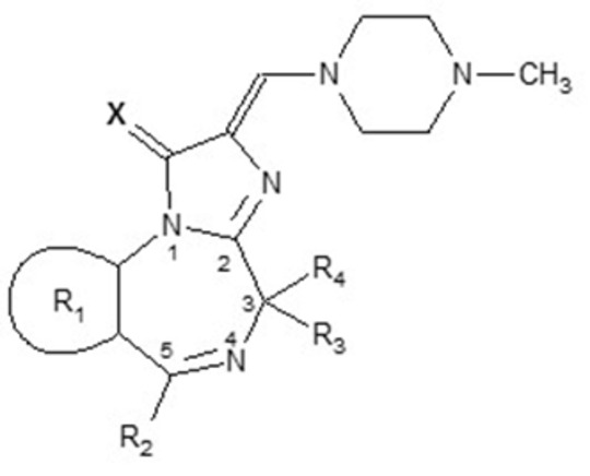 Chemische Verbindung Loprazolam-Abkömmlinge