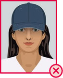 Illustration einer Person mit Basecap, das tief ins Gesicht gezogen ist.