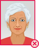 Illustration einer Person mit kurzen weißen Haaren vor einem kontrastarmen Hintergrund.